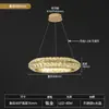 [Transfronteiriço] Luminárias Atmosféricas de Novo Estilo, Lustre Circular de Cristal de Luxo para Restaurantes de Alto Padrão, Sala de Estar Estilo Versace