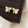 Aretes de Mariposa Azul Coreana para Mujer 2025 Nuevos Aretes Pequeños Frescos de Lujo Ligero al Por Mayor