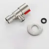 Acero Inoxidable 304 Rosca Interna y Externa de 1/4 de Pulgada Válvula de Ángulo para Entrada de Agua Válvula de Cierre de Agua Grifo Interruptor para Calentador de Agua Caliente y Fría