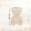 Oso de Madera Abrazando Corazón Forma Colgante Plato de Madera para Baby Shower Boda Cumpleaños Fiesta de San Valentín Decoración