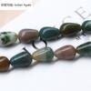 861-Ágata de Cristal Natural Pedra Semipreciosa 8X12Mm Contas Gota de Água DIY Pulseira Colar Brincos Material de Joalheria