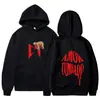 Sudadera con capucha gráfica de perezoso "Amor Tumbado" de Natanael Cano - Poliéster Negro