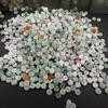 Cuentas de Dinero de 9 mm Jadeíta Tricolor Jade Birmano Grado A Cuentas Sueltas Jade de Sihui Cuentas de Jadeíta de Jade