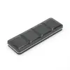 Caja de Lata Rectangular de Fondo Plano de 24 Colores con Cuatro Compartimentos para Empaque de Acuarela, Caja de Lata Universal de Hojalata Vacía para Pintura