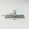 Peça superior do eixo da porta de vidro eixo alongado eixo superior eixo superior alargado aço inoxidável eixo de porta simples eixo do céu acessórios de hardware de mola de piso