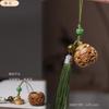 Colgante Luminoso Hueco de Calabaza para Bolsita, Cadena para Teléfono Móvil, Conejo de los Deseos, Colgante para Bolso, Joyería Colgante Vintage, Sándalo Verde, Colgante Femenino