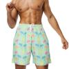 Pantalones Cortos Reductores de Edad para Hombre Verano Casual Sueltos Pantalones de Cinco Puntos para Hombre Moda Versátil de Longitud Media Pantalones de Playa Impresión Digital