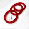 Fornecimento Direto da Fábrica de Pulseira de Pedra Olho de Gato de Alta Qualidade, Pulseira Larga Verde Espinafre Rosa Profundo, Pulseira de Vidro Imitação de Jade Transfronteiriça