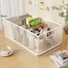 Caja de almacenamiento de bocadillos para escritorio, cesta de almacenamiento de verduras y frutas para cocina, organizador de cosméticos, caja para organizar artículos varios y libros de mesa de centro