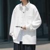 Jaqueta Retro Estilo Japonês Primavera e Outono Masculina Estilo Hong Kong Top Solto Tendência Versátil Jaqueta Casual