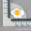 Funda de Teléfono con Pegamento Cremoso y Juguetes de Comida Realistas, Accesorios de Resina de Huevo Frito y Huevo Pochado, Accesorios para el Cabello DIY, Imanes para Nevera al por Mayor