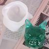 Método de gota de cristal diy molde de cabeza de perro tridimensional adornos de yeso para aromaterapia de coche expandiendo fragancia resalta el molde de perro