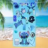 Toalla de Playa con Estampado de Stitch Lindo de Dibujos Animados y Anime, Toalla de Baño de Microfibra Secado Rápido Transfronteriza, Toalla de Playa Espesa