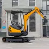 Novo Escavador de 2,5 Toneladas Sem Cauda, Motor Hidráulico Completo de Marca, Suporte de Exportação para Envio de Escavadeiras