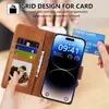 Nova Capa de Couro para Celular Apple iPhone 17 Ip16 com Porta-Cartões Capa Protetora Flip Anti-Queda para Celular 17
