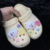Zapatos con Agujeros Accesorios Hebilla de Zapato DIY Flor de Zapato Cachorro Sonrojado Comercio Electrónico Transfronterizo Producto Nuevo plateado Accesorios Decorativos para Zapatos Mujer