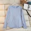 Camiseta de manga larga ajustada y de longitud media que cubre el trasero, adelgazante, para mujer, fitness, running, secado rápido, transpirable, ropa de yoga, top