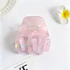 Acessórios Yanrui Estilo Coreano Prendedor de Rabo de Cavalo Alto Mini Garra de Cabelo Acetato Vazado Acessório de Cabelo Pequena Garra