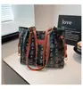 2025 Nuevo Bolso de Moda Trendy para Mujer, Bolso Bandolera Individual de Hombro para Viajero, Bolso de Mano Casual Versátil con Textura y Tote de Gran Capacidad
