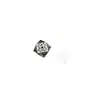 Aleación de Plata de Xizang Cubo Hueco Espaciador Cuentas Accesorios para Pulseras DIY Joyería Geométrica Retro Material