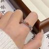 Anillo Artístico de Estilo Retro Chino Nuevo de Zhenxin, Anillo Versátil de Estilo Étnico con Patrón de Nube Auspiciosa para Mujer, Directo del Fabricante