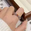Anillo bañado en plata nuevo estilo vintage estilo literario y artístico Joker estilo nacional patrón de nube auspiciosa venta directa de fábrica para niña