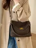 Bolso de Hombro Retro de Alta Gama Transfronterizo para Mujer, Nuevo Modelo Estilo Coreano para el Trabajo y los Viajes Diarios, Diseño de Nicho, Bolso Cruzado Versátil de Lujo Ligero