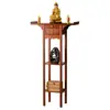 Mesa de Altar Estilo Chinês para Uso Doméstico, Mesa de Santuário Econômica para Estátuas de Buda, Mesa de Oferendas para Guan Gong, Mesa para Bodhisattvas e Deus da Riqueza, Mesa de Incenso, Mesa de Tributos