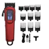 Promoção Quente da Amazon LCD Ajuste Multi-Velocidade Elétrico Profissional Kit de Máquina de Cortar Cabelo Aparador Elétrico Tesoura de Cortar Cabelo