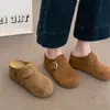 Zapatos de mujer a juego con falda, zapatos de punta cerrada para personas de baja estatura, slip-on, zapatos de mujer 2026 nuevo otoño, zapatos Birkenstock, pantuflas con plataforma para aumentar la altura, mujer