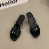 Nuevas Sandalias de Tacón de Aguja Negras Estilo de Comercio Exterior Moda Tacones Altos Verano 2026 En Stock Venta Caliente Sandalias Versátiles