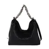 Bolso de axila con patrón tejido francés, de alta gama, lujo ligero, bolso de nicho para mujer commuter, bolso de hombro de moda de gran capacidad para mujer