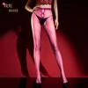 Meias Sexy Aurora da Pequena Cupido, Meias Sexy Sedosas Oleosas Finas Abertas no Cavalo, Meias de Óleo de Cavalo Sem Necessidade de Tirar, Meias Pretas Tentadoras