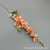 Materiales Florales para Bodas, Flores Artificiales, Delfinio de 2 Ramas, Decoración Floral para Salón de Bodas, Arreglo de Pasillo, Delfinio de Terciopelo