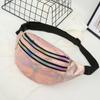 Riñonera Láser para Correr para Mujer, Bolso Cruzado para el Pecho, Bolso Reflectante para Exteriores y Playa, Bolso Personalizado para Cajero, Riñonera Impermeable para Mujer