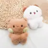 Lindo y Adorable Oso Pequeño Peluche Colgante Muñeco de Dibujos Animados Llavero Regalo