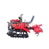 Motocultivador Micro con Orugas para Montar, Tractor Agrícola Diésel, Máquina Pequeña para Roturar y Surcar la Tierra de Invernaderos y Huertos, Rotocultivador