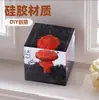 Molde Meduo Cubo Espelhado para Gotejamento de Cola Moldes de Silicone para Resina Epóxi Ornamentos de Espelho DIY
