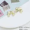 Lindo lazo de lunares con colgante dorado, adorno colgante hecho a mano para manualidades, aretes, collar, accesorio para teléfono, materiales para accesorios