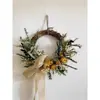 Kit de Manualidades Navideñas Estilo Rústico Americano, incluye materiales para hacer coronas, adecuado para jardines de infancia, floristerías y decoraciones de puertas interiores