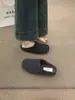 Sapatos Birkenstock de lã cinza estilo retrô floresta para mulheres, calçados de outer wear para outono e inverno, novo modelo slip-on 2026, pantufas de meia com forro de fleece