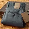 Pantalones Casuales de Lino Puro para Negocios de Verano para Hombre Pantalones Ligeros Rectos Holgados Pantalones de Algodón y Lino talla extra Holgados