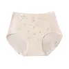 Ropa Interior de Algodón Antibacteriana de Cintura Alta 10A para Mujer, Calzones Estampados Sin Costuras Transpirables, Talla Grande, Ropa Interior Cómoda y Amigable con la Piel al por Mayor