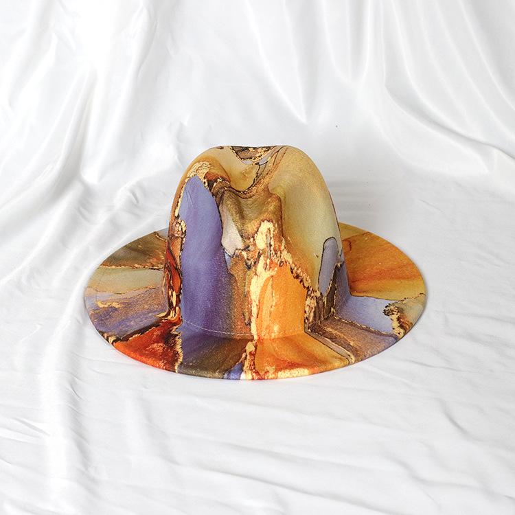 时尚鎏金大理石纹礼帽 (1)
