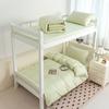 Temporada Estudiantil Estilo Sencillo Algodón Puro Color Sólido Dormitorio Estudiantil Juego de Tres Piezas Sábana Individual de Algodón Sábana Ajustable Hecho a Medida