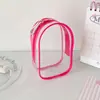 Bolsa Portabebê Simples em PVC Estilo Coreano, Essencial para Viagem, Bolsa para Guardar Bonecas, Bolsa Pingente de Mochila, Bolsa de Boneca de Algodão