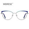 Gafas ópticas de moda 3099 pintura de puntos bicolor gafas anti-luz azul montura de mujer Europa y Estados Unidos transfronterizo nuevo espejo plano punto