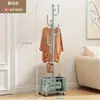 Perchero de pie para ropa y bolsos, perchero móvil para abrigos de dormitorio, perchero de pie de lujo para el hogar en la sala de estar para secar y almacenar ropa
