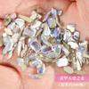 Joyería Mixta para Manicura 100 Piezas Diamantes de Forma Especial Aurora Phantom Lleno de Diamantes Tormenta de Nueva York Negro Brillante Manicura Planas Diamantes en la Base