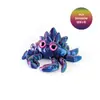 Pieza de Decoración para Acuario Cangrejo Pez Piedra Preciosa Cristalina de Venta Caliente Transfronteriza Impreso en 3D con Juntas Integradas Móviles Figura Creativa